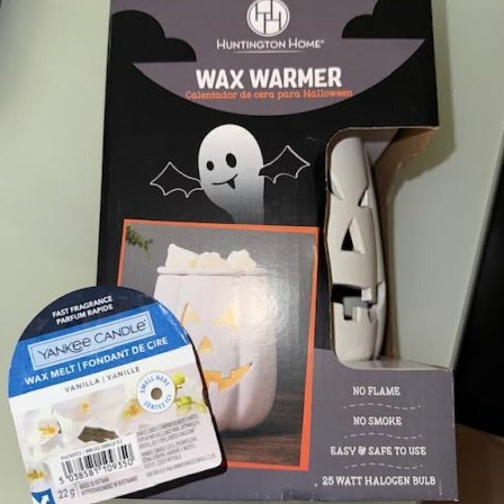 Huntington Home White Pumpkin Wax Warmer | NWT | 2024‎ Release